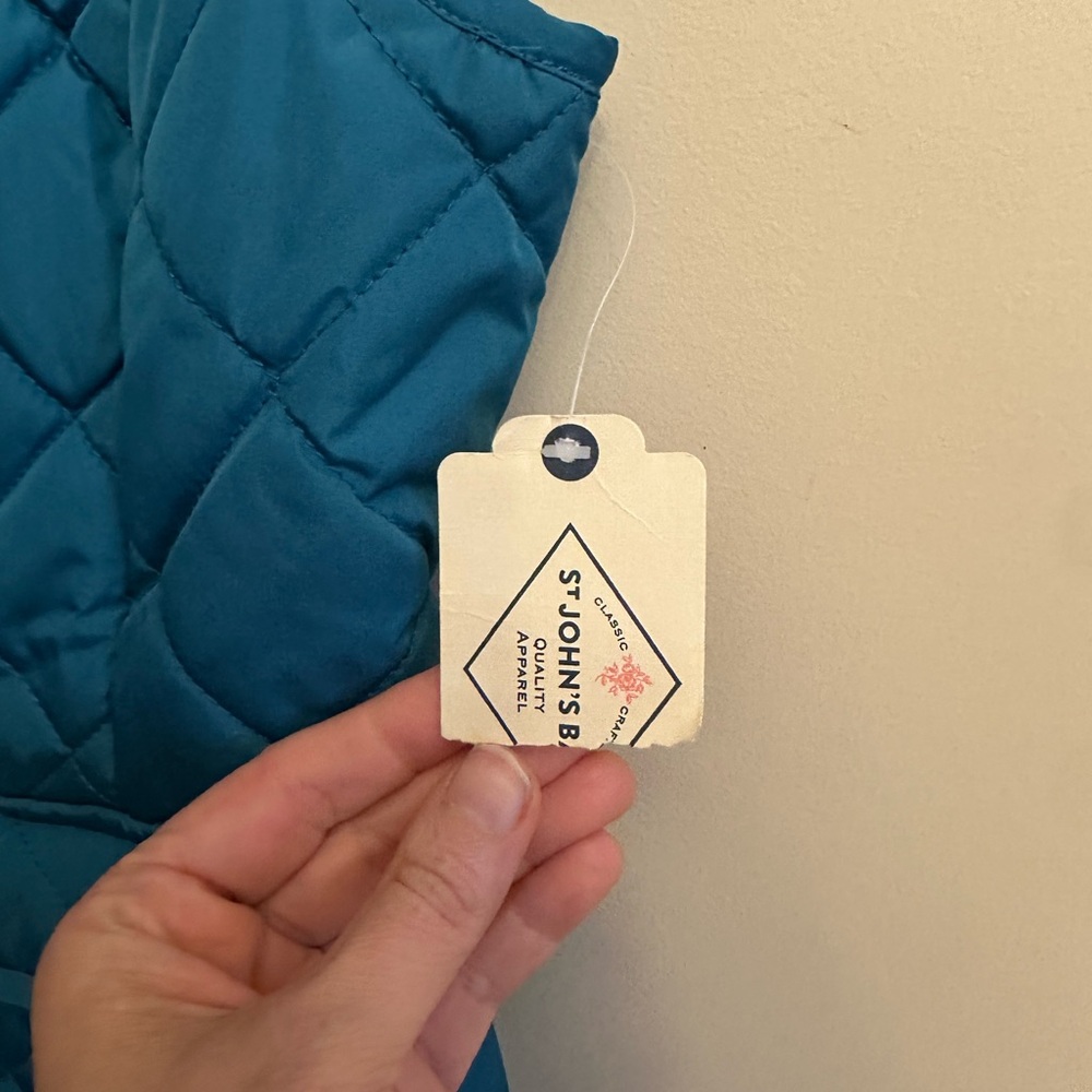 St. John's Bay Blue Quilted Vest NWT - Picture 3 of 6